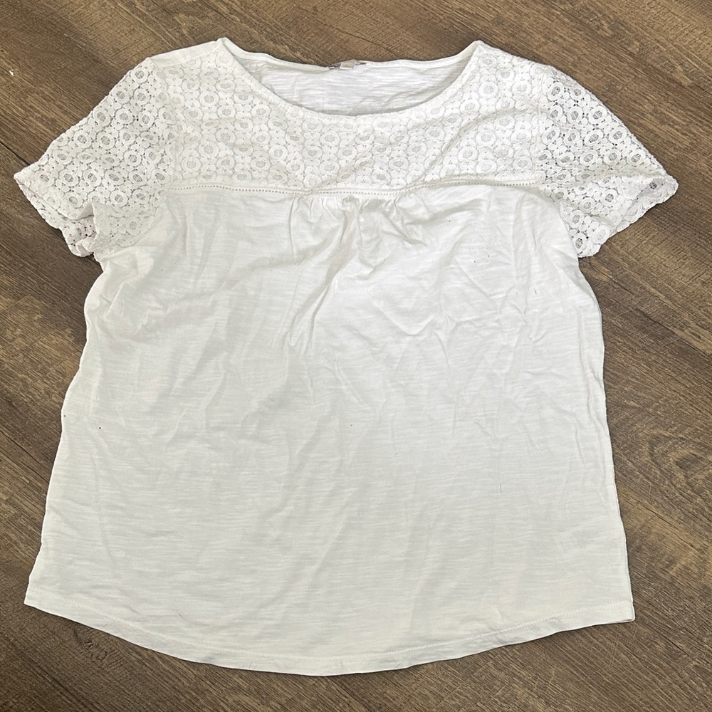 Talbot’s White Lace Women's Top